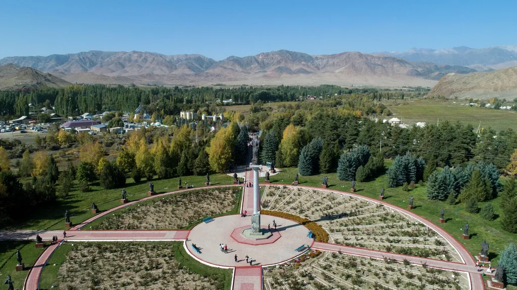 The 'Manas Ordo' complex in the city of Talas, Kyrgyzstan